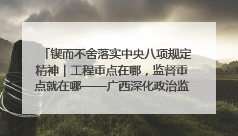 锲而不舍落实中央八项规定精神｜工程重点在哪，监督重点就在哪——广西深化政治监督护航平陆运河建设