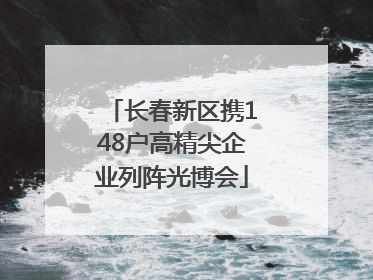 长春新区携148户高精尖企业列阵光博会