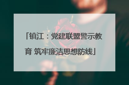 镇江：党建联盟警示教育 筑牢廉洁思想防线