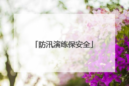 防汛演练保安全