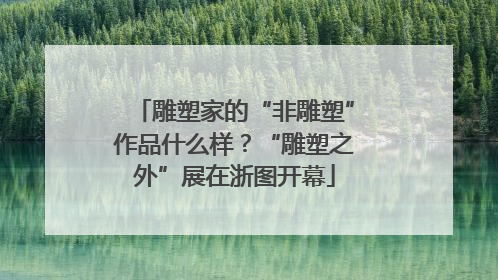 雕塑家的“非雕塑”作品什么样？“雕塑之外”展在浙图开幕