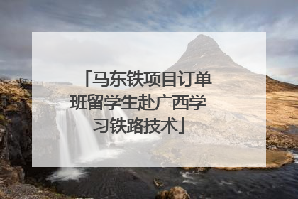 马东铁项目订单班留学生赴广西学习铁路技术