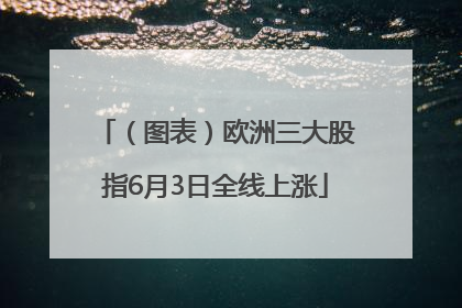 （图表）欧洲三大股指6月3日全线上涨
