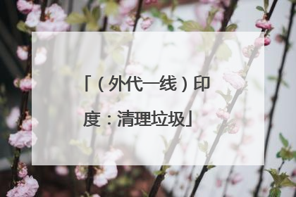 （外代一线）印度：清理垃圾