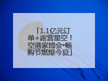 1.1亿元订单+露营星空！空港家博会▪畅购节燃爆今夏