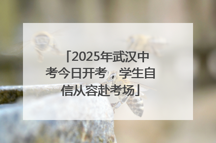 2025年武汉中考今日开考，学生自信从容赴考场