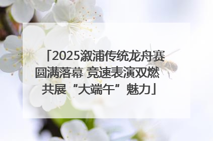 2025溆浦传统龙舟赛圆满落幕 竞速表演双燃 共展“大端午”魅力