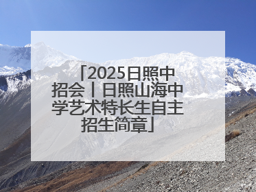 2025日照中招会丨日照山海中学艺术特长生自主招生简章