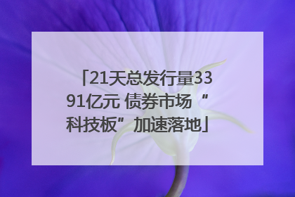 21天总发行量3391亿元 债券市场“科技板”加速落地